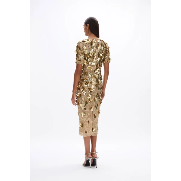 Rachel Gilbert Hugo Dress - Rachel Gilbert Gold - Australian Luxury Evening Wear at Luxury Shoes 