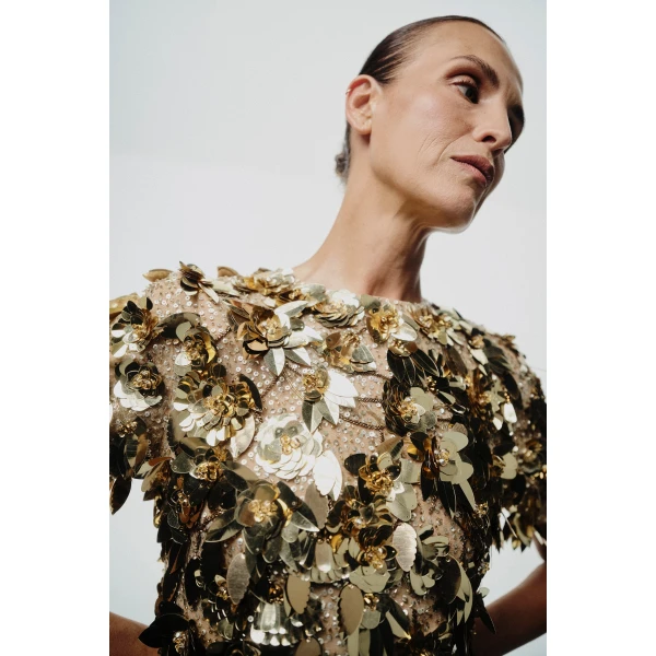 Rachel Gilbert Hugo Dress - Rachel Gilbert Gold - Australian Luxury Evening Wear at Luxury Shoes 