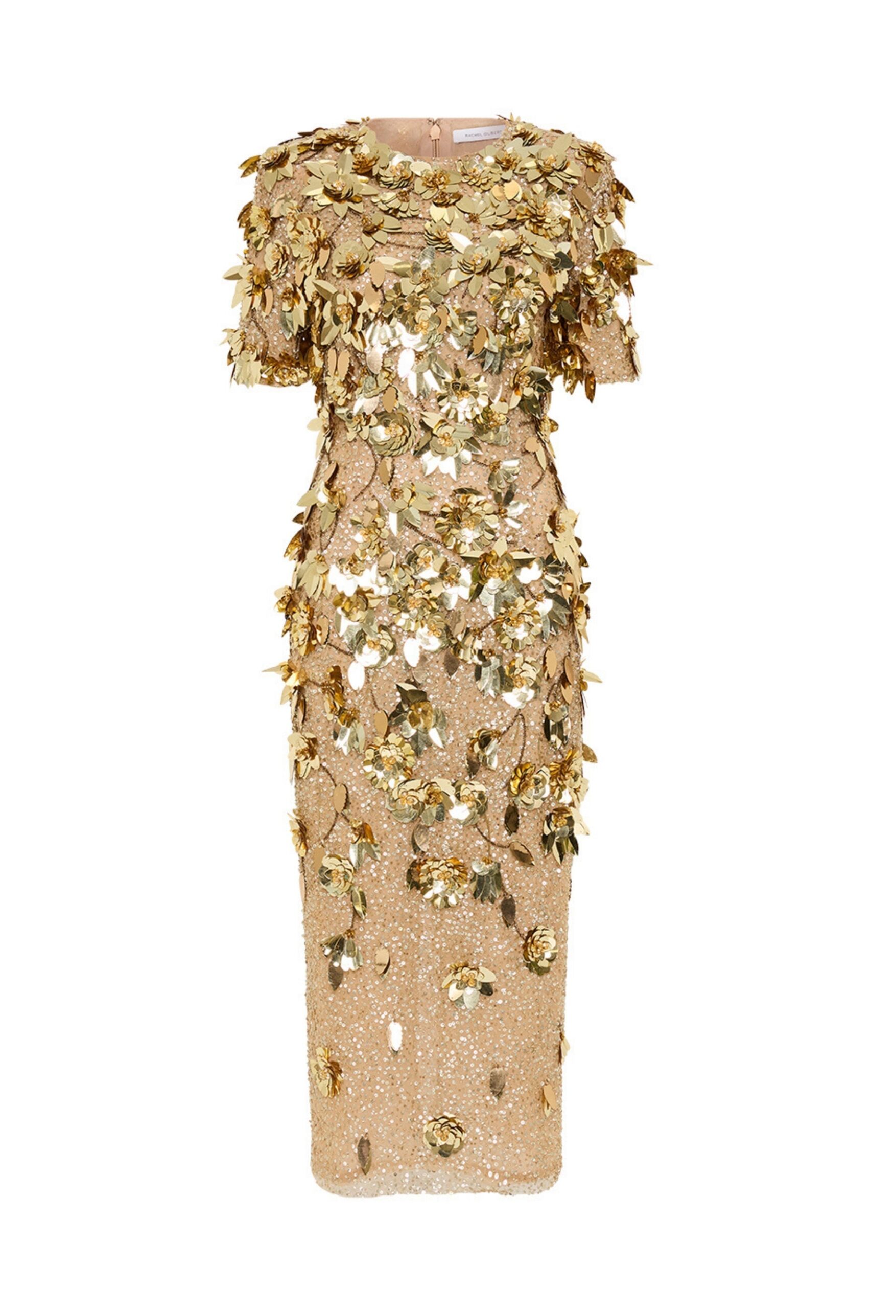 Rachel Gilbert Hugo Dress - Rachel Gilbert Gold - Australian Luxury Evening Wear at Luxury Shoes 