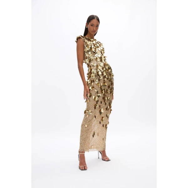 Rachel Gilbert Hugo Gown - Rachel Gilbert Gold - Australian Luxury Evening Wear at Luxury Shoes 