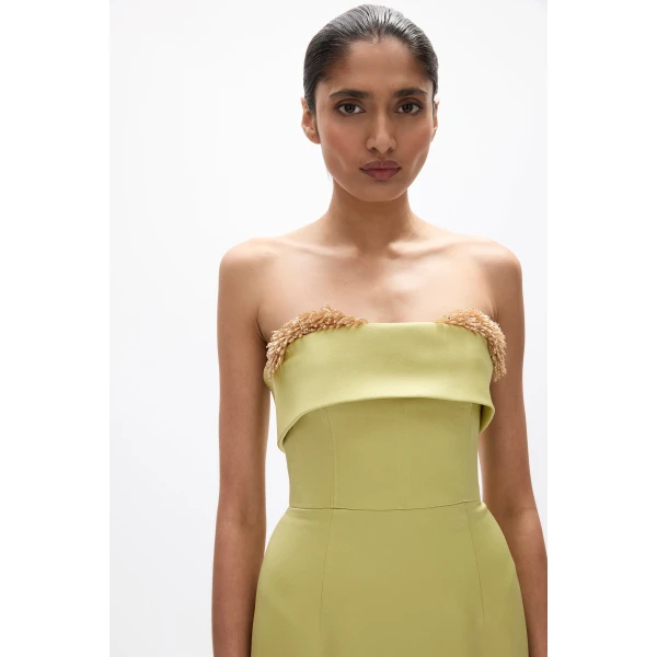 Rachel Gilbert Laira Corset Dress - Rachel Gilbert Green - Australian Luxury Evening Wear at Luxury Shoes 