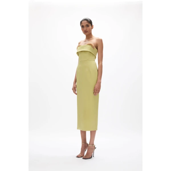 Rachel Gilbert Laira Corset Dress - Rachel Gilbert Green - Australian Luxury Evening Wear at Luxury Shoes 