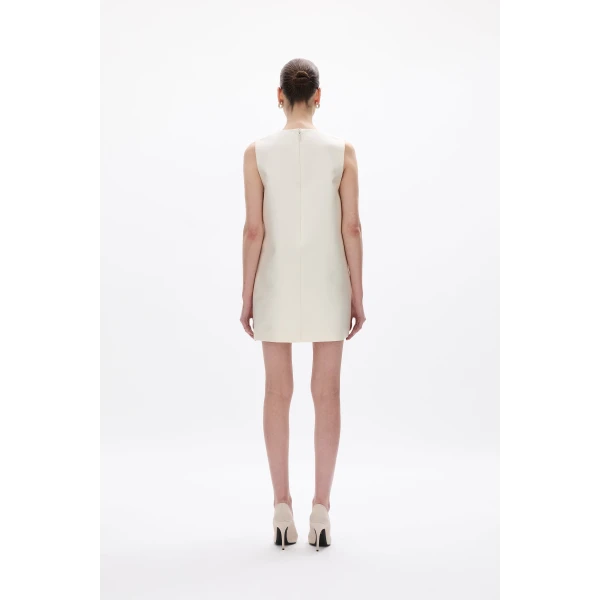 Rachel Gilbert Ludovica Shift Mini Dress - Rachel Gilbert Ivory - Australian Luxury Evening Wear at Luxury Shoes 