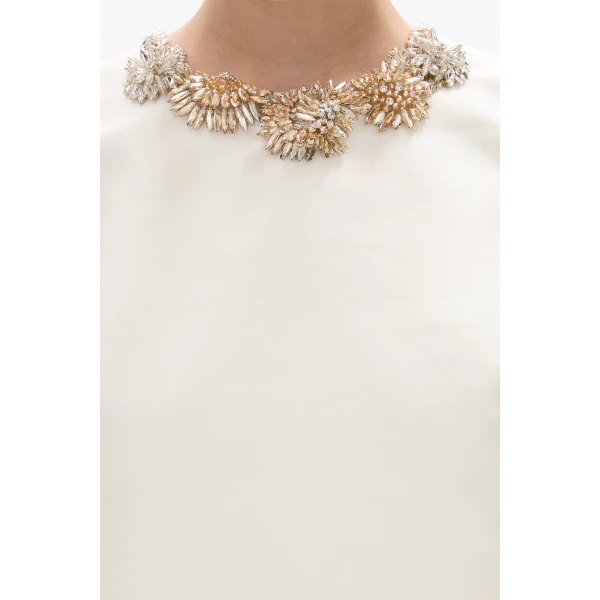 Rachel Gilbert Ludovica Shift Mini Dress - Rachel Gilbert Ivory - Australian Luxury Evening Wear at Luxury Shoes 