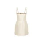 Rachel Gilbert Ludovica Trim Mini Dress - Rachel Gilbert Ivory - Australian Luxury Evening Wear at Luxury Shoes 