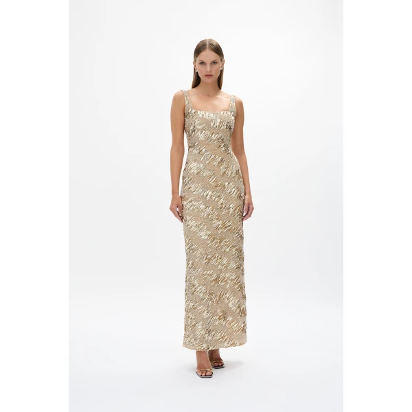 Rachel Gilbert Marcel Gown - Rachel Gilbert Gold - Australian Luxury Evening Wear at Luxury Shoes 