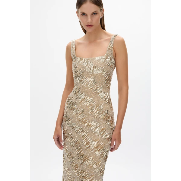 Rachel Gilbert Marcel Gown - Rachel Gilbert Gold - Australian Luxury Evening Wear at Luxury Shoes 