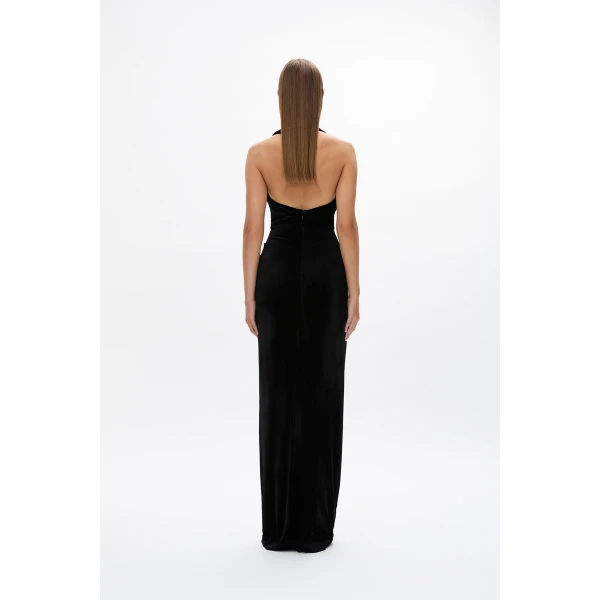 Rachel Gilbert Martin Plunge Gown - Rachel Gilbert Black - Australian Luxury Evening Wear at Luxury Shoes 