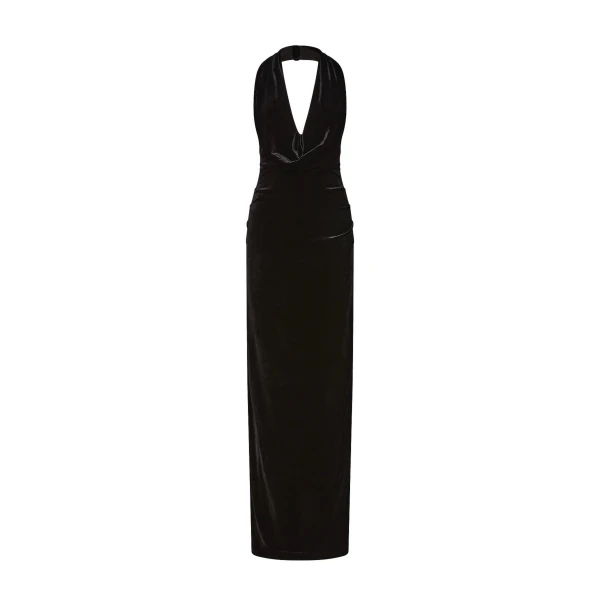 Rachel Gilbert Martin Plunge Gown - Rachel Gilbert Black - Australian Luxury Evening Wear at Luxury Shoes 