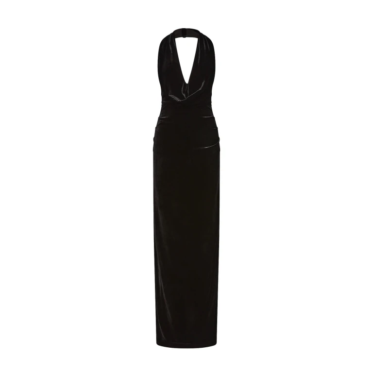 Rachel Gilbert Martin Plunge Gown - Rachel Gilbert Black - Australian Luxury Evening Wear at Luxury Shoes 