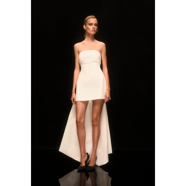 Rachel Gilbert Odette Mini Dress - Rachel Gilbert Ivory - Australian Luxury Evening Wear at Luxury Shoes 