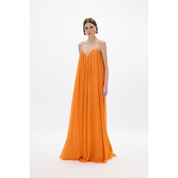 Rachel Gilbert Pamina Gown - Rachel Gilbert Orange - Australian Luxury Evening Wear at Luxury Shoes 