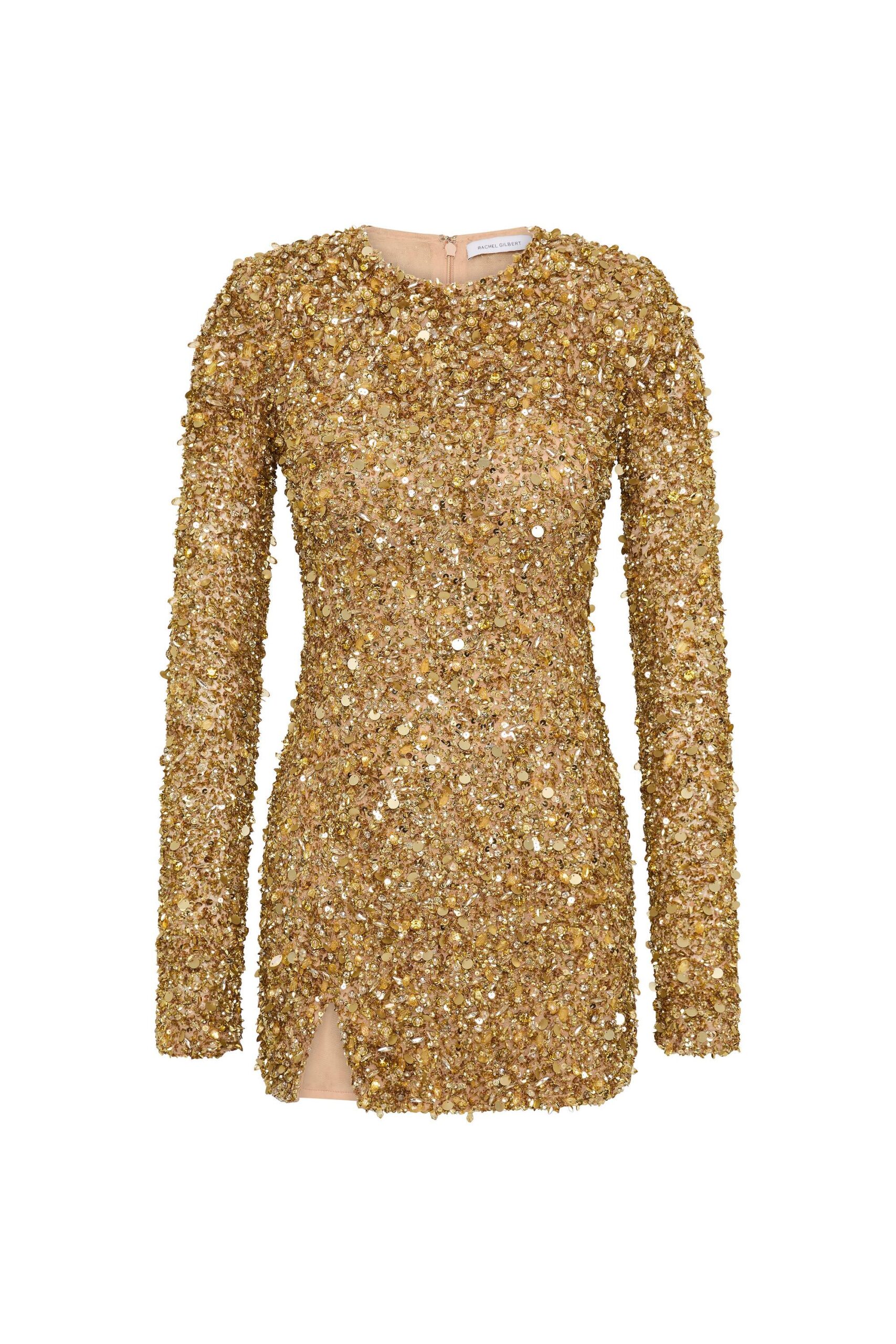 Rachel Gilbert Phillipe Mini Dress - Rachel Gilbert Gold - Australian Luxury Evening Wear at Luxury Shoes 