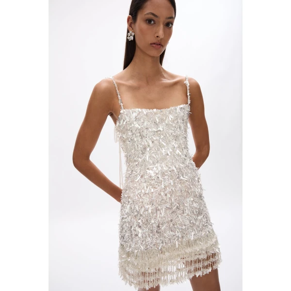 Rachel Gilbert Posie Mini Dress - Rachel Gilbert Ivory - Australian Luxury Evening Wear at Luxury Shoes 