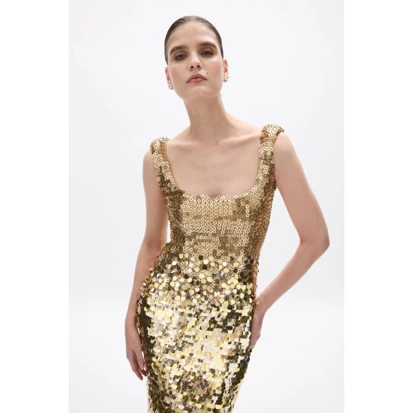 Rachel Gilbert Remy Dress - Rachel Gilbert Gold - Australian Luxury Evening Wear at Luxury Shoes 