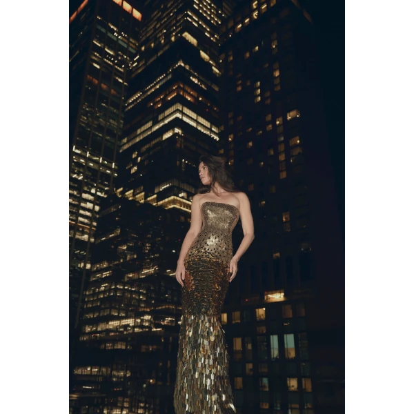 Rachel Gilbert Remy Gown - Rachel Gilbert Gold - Australian Luxury Evening Wear at Luxury Shoes 