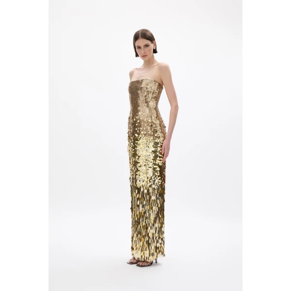 Rachel Gilbert Remy Gown - Rachel Gilbert Gold - Australian Luxury Evening Wear at Luxury Shoes 