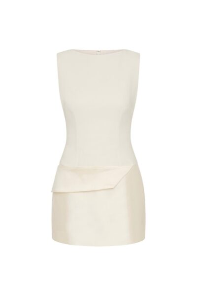Rachel Gilbert Rikki Mini Dress - Rachel Gilbert Ivory - Australian Luxury Evening Wear at Luxury Shoes 