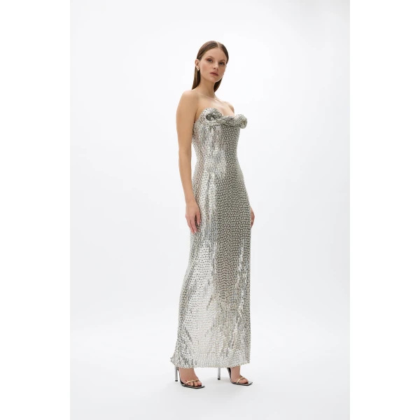 Rachel Gilbert Rosalie Gown - Rachel Gilbert Silver - Australian Luxury Evening Wear at Luxury Shoes 