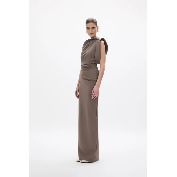 Rachel Gilbert Rowana Gown - Rachel Gilbert Brown - Australian Luxury Evening Wear at Luxury Shoes 