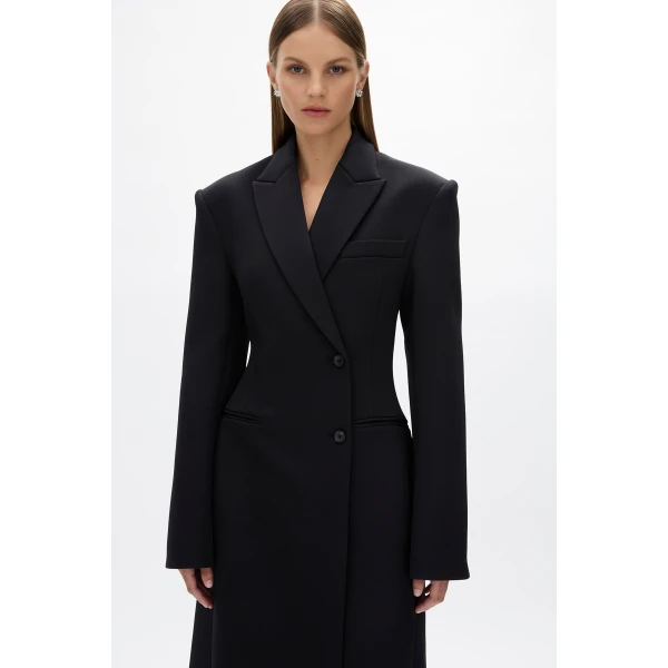 Rachel Gilbert Sergio Coat - Rachel Gilbert Black - Australian Luxury Evening Wear at Luxury Shoes 