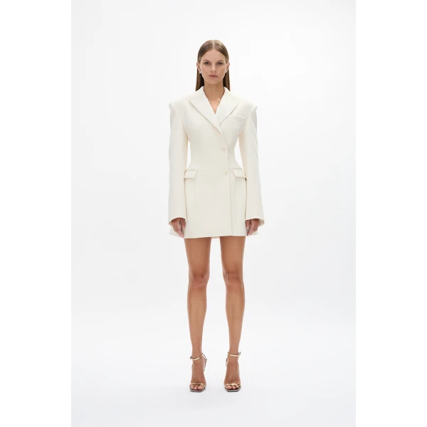Rachel Gilbert Sergio Mini Dress - Rachel Gilbert Ivory - Australian Luxury Evening Wear at Luxury Shoes 