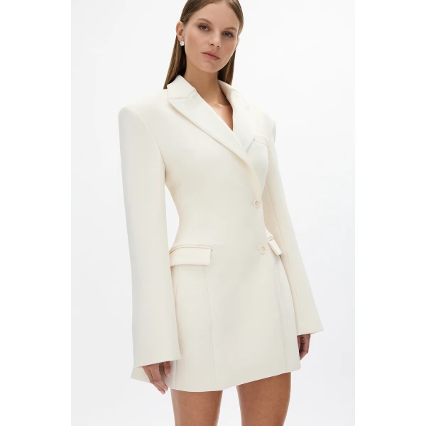 Rachel Gilbert Sergio Mini Dress - Rachel Gilbert Ivory - Australian Luxury Evening Wear at Luxury Shoes 