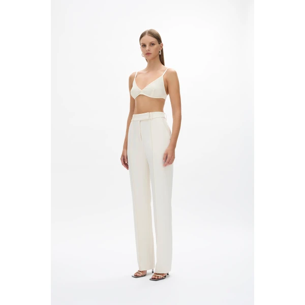 Rachel Gilbert Sergio Pant - Rachel Gilbert Ivory - Australian Luxury Evening Wear at Luxury Shoes 
