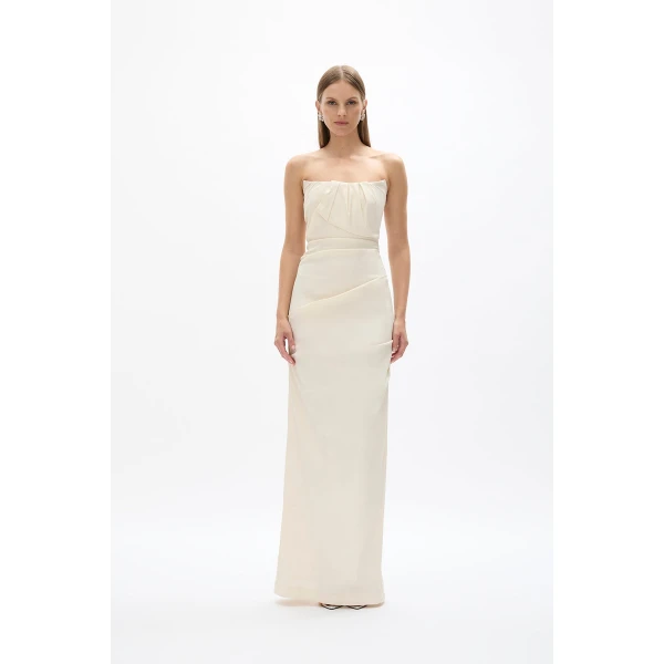 Rachel Gilbert Sienna Strapless Gown - Rachel Gilbert Ivory - Australian Luxury Evening Wear at Luxury Shoes 