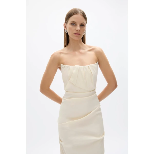 Rachel Gilbert Sienna Strapless Gown - Rachel Gilbert Ivory - Australian Luxury Evening Wear at Luxury Shoes 