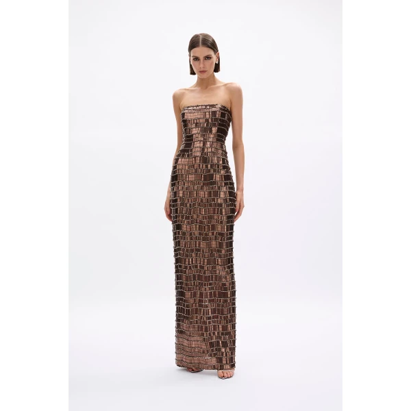 Rachel Gilbert Sylvie Gown - Rachel Gilbert Brown - Australian Luxury Evening Wear at Luxury Shoes 