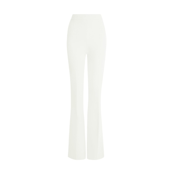 Safiyaa Alexa Ivory Trousers - Safiyaa Pants - Heavy Crepe Cape Gown - Shop at Luxury Shoes 