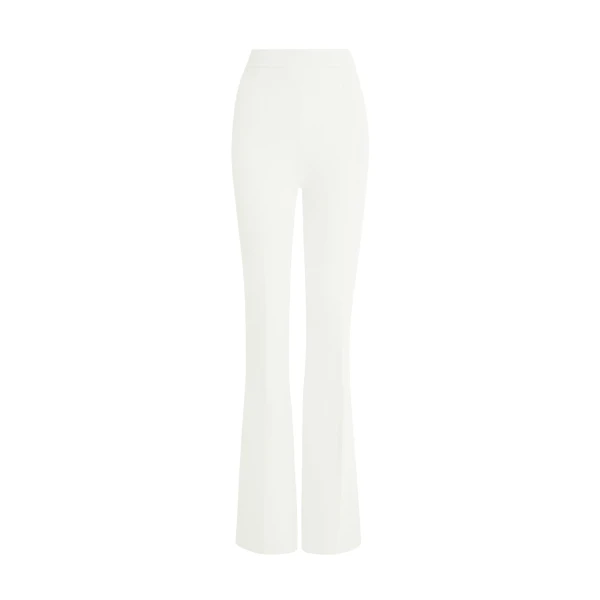 Safiyaa Alexa Ivory Trousers - Safiyaa Pants - Heavy Crepe Cape Gown - Shop at Luxury Shoes 