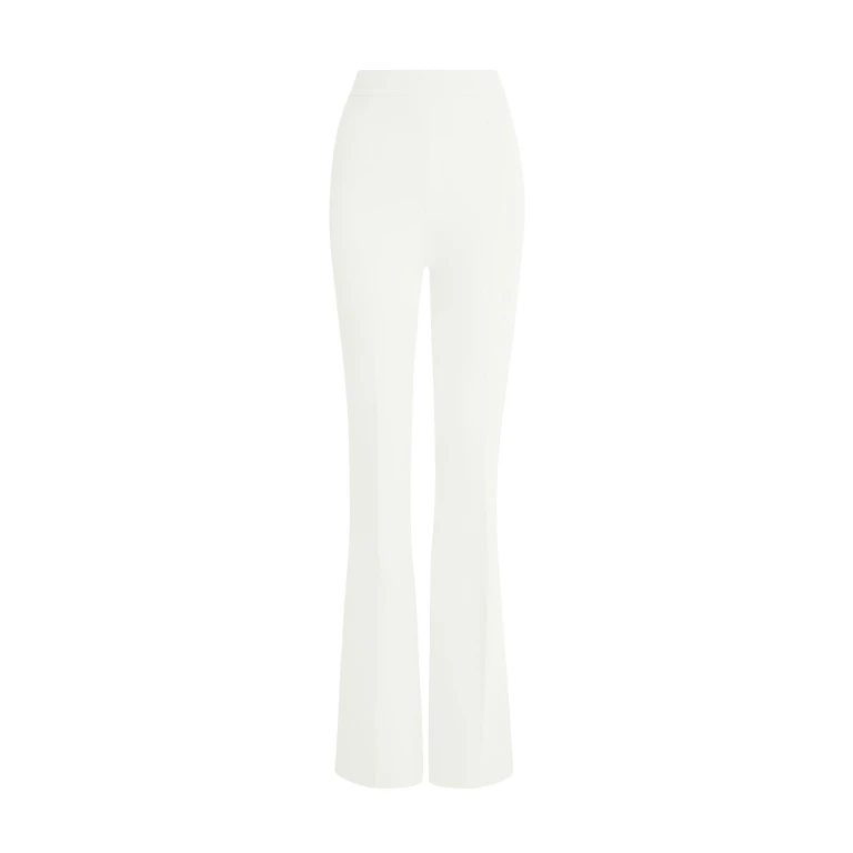 Safiyaa Alexa Ivory Trousers - Safiyaa Pants - Heavy Crepe Cape Gown - Shop at Luxury Shoes 