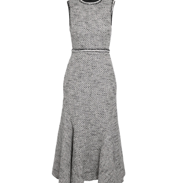 Safiyaa Andrea Midi Dress in Greyscale