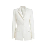 Safiyaa Arlene Ivory jacket - Safiyaa Jackets - Heavy Crepe Cape Gown - Shop at Luxury Shoes 