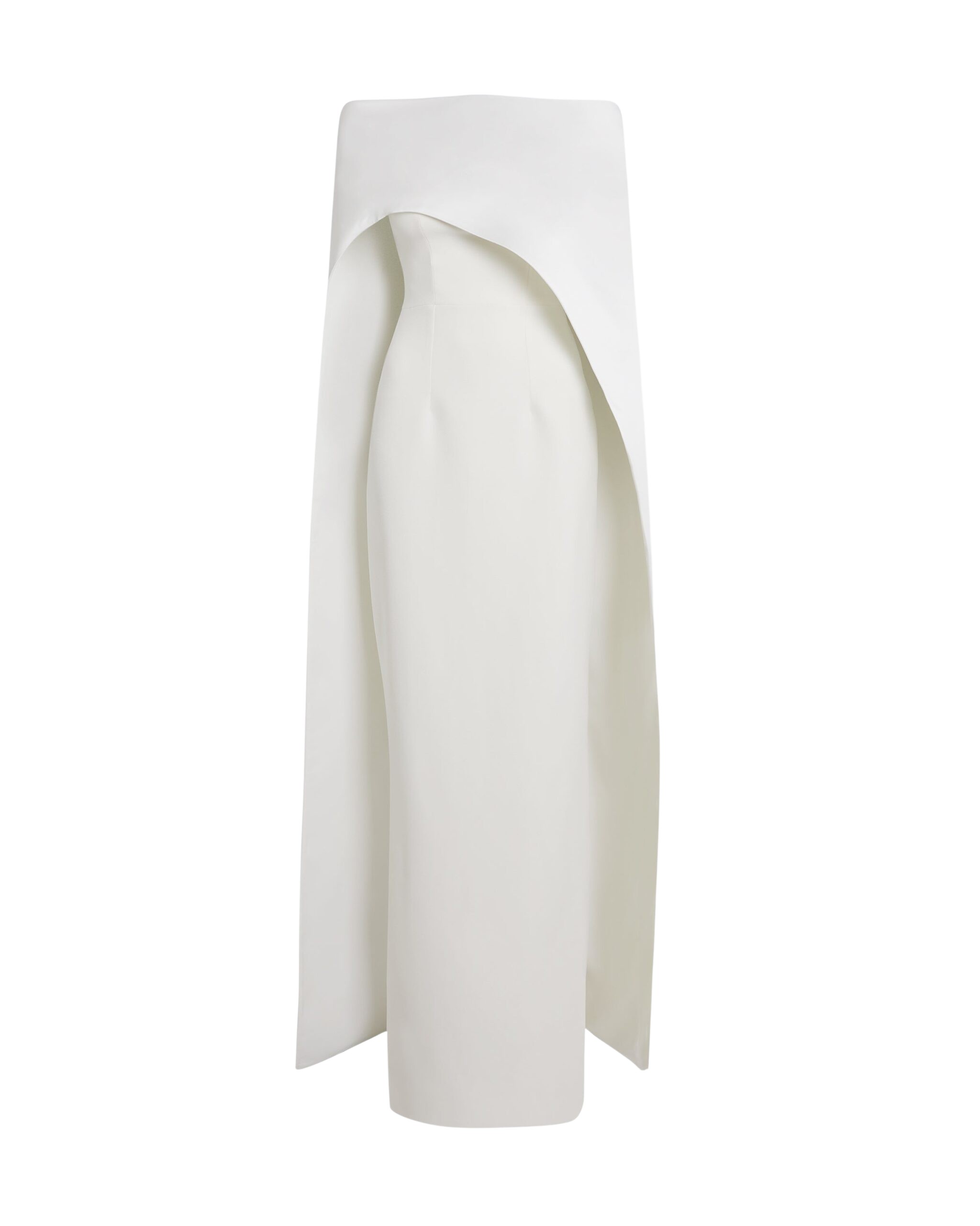 Safiyaa Azrael Long Dress & Maddox Harness in Porcelain
