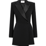 Safiyaa Emanuela Jumpsuit in Black - Safiyaa Jumpsuit - Heavy Crepe Cape Gown - Shop at Luxury Shoes 