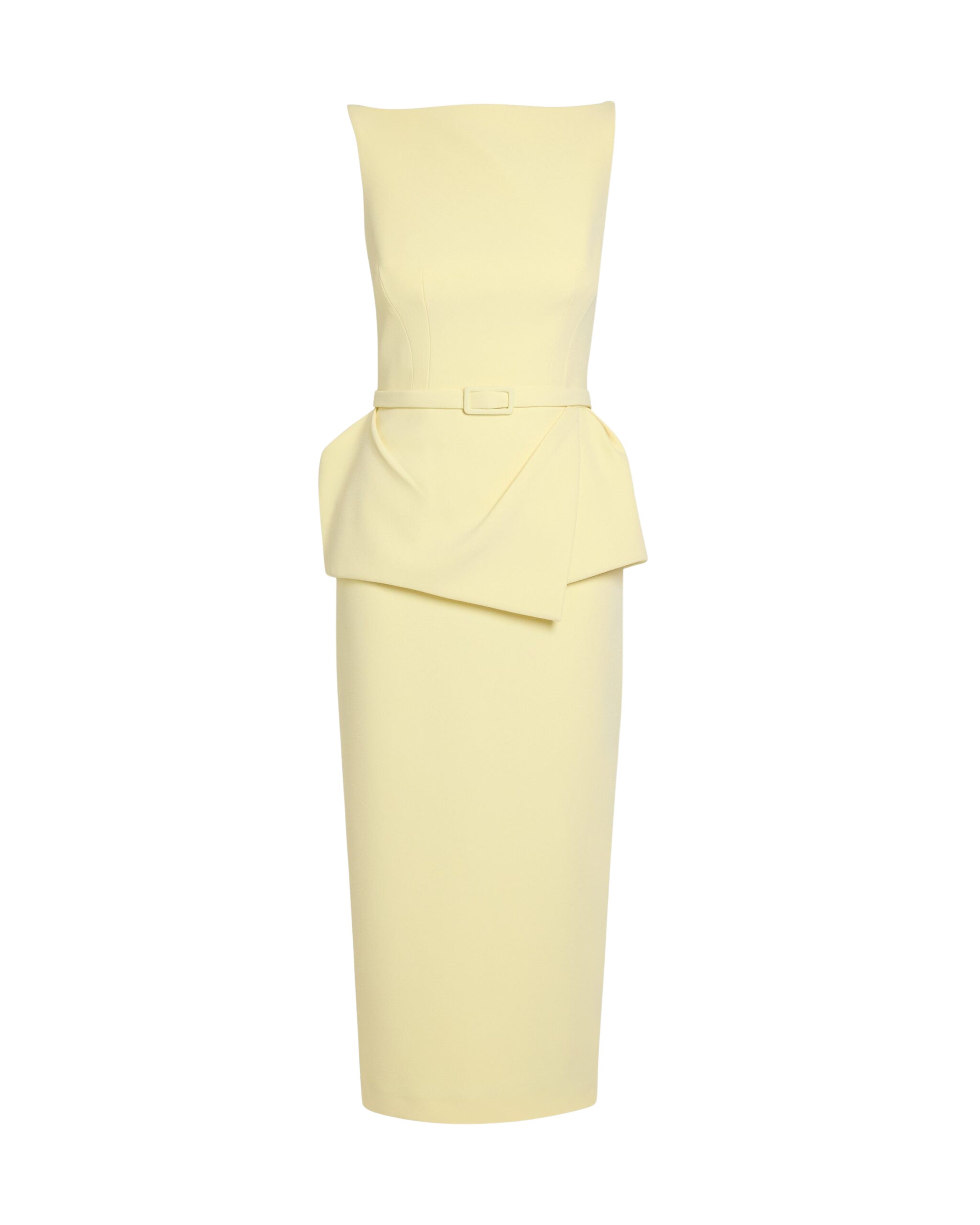 Safiyaa Flaminia Midi Dress Midi in Pale Yellow