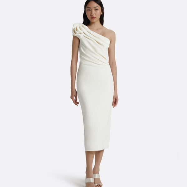 Safiyaa Granalle Ivory Midi Dress, view 2