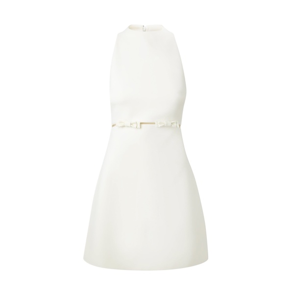Safiyaa Jalie Ivory Mini Dress - Safiyaa Dresses - Heavy Crepe Cape Gown - Shop at Luxury Shoes 