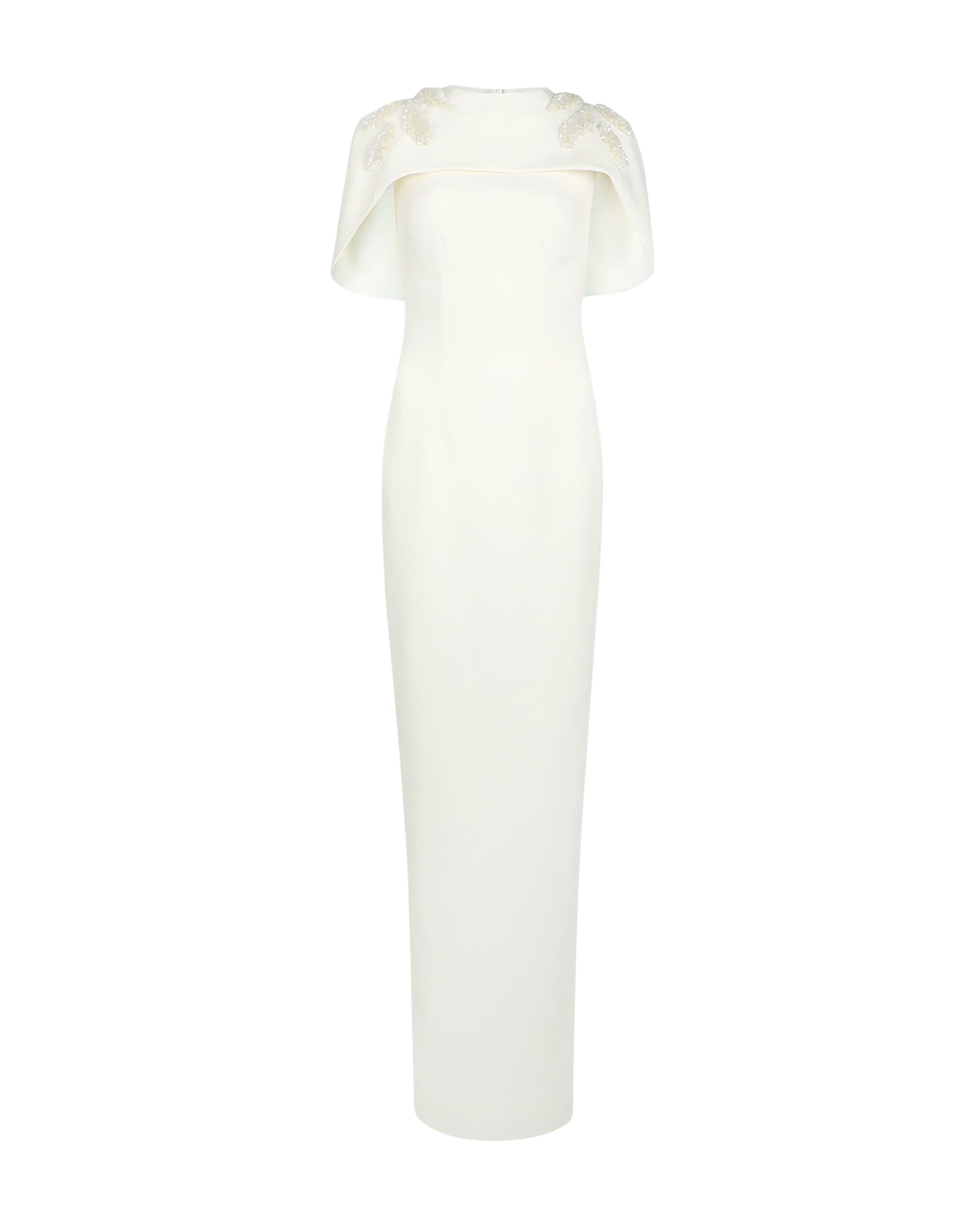 Safiyaa Kalika Curled Leaf Embroidered Long Dress