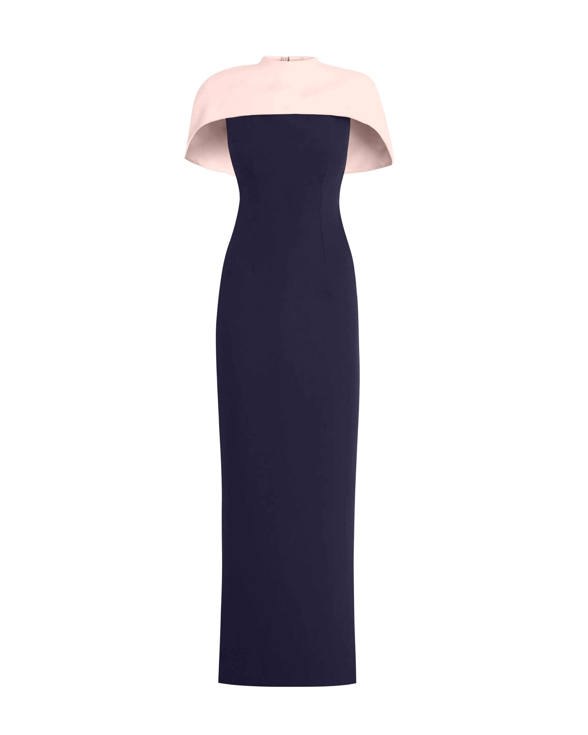 Safiyaa Kalika Long Dress in Azurite & Pale Pink