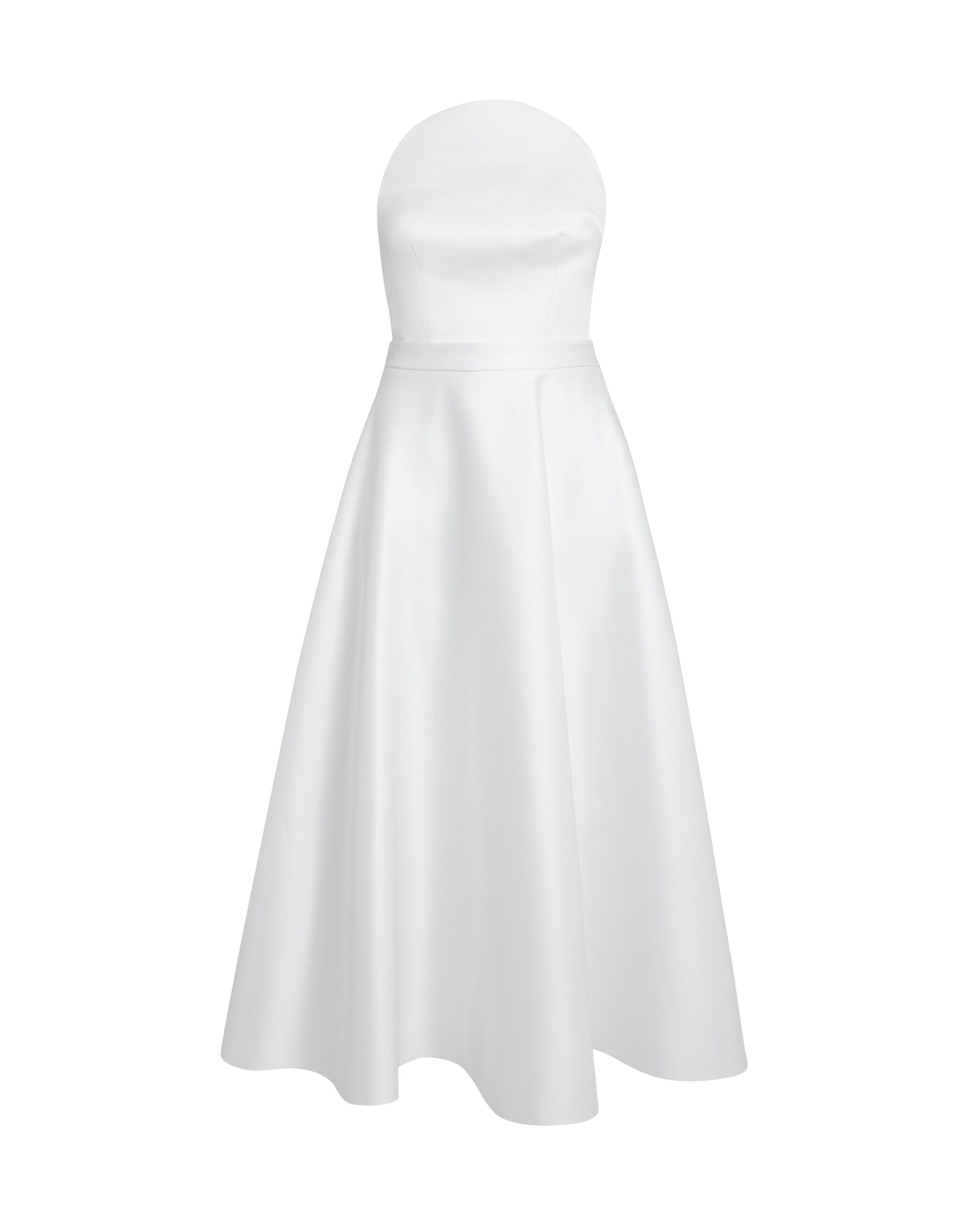 Safiyaa Lory Midi Dress in Porcelain