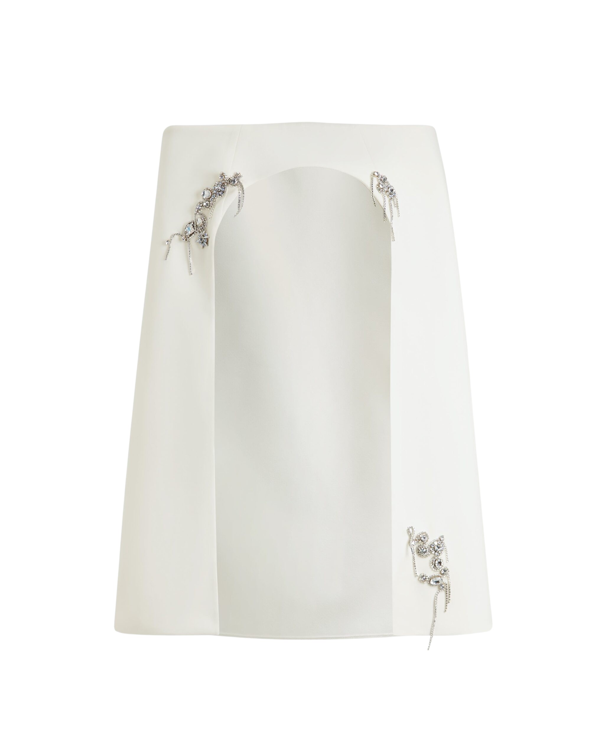 Safiyaa Manorel Ivory Broken Jewellery Embroidered Harness & Rowan Dress
