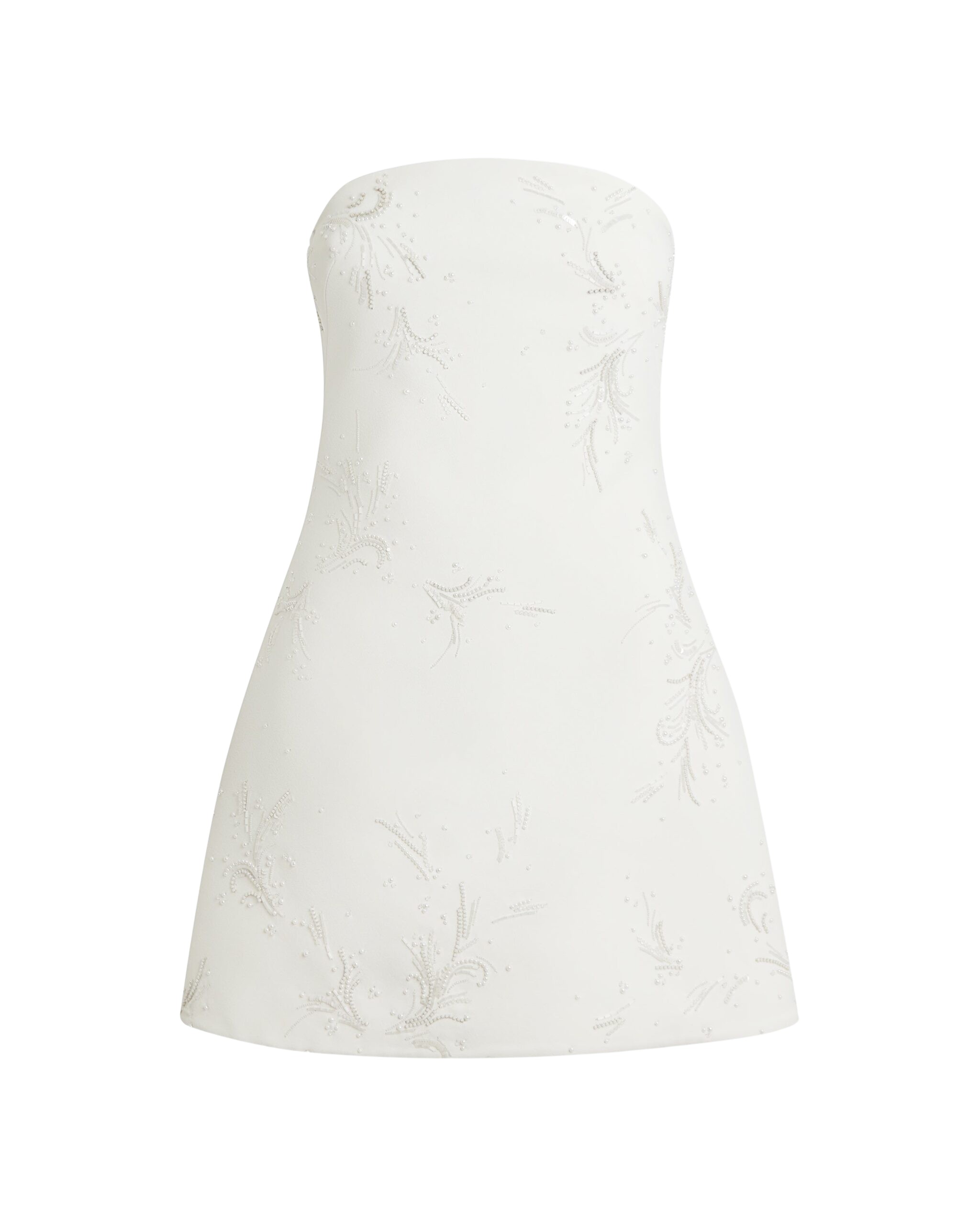 Safiyaa Manorel Ivory Harness & Rowan Fern Embroidered Dress