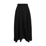 Safiyaa Miwa Skirt in Black - Safiyaa Skirts - Heavy Crepe Cape Gown - Shop at Luxury Shoes 