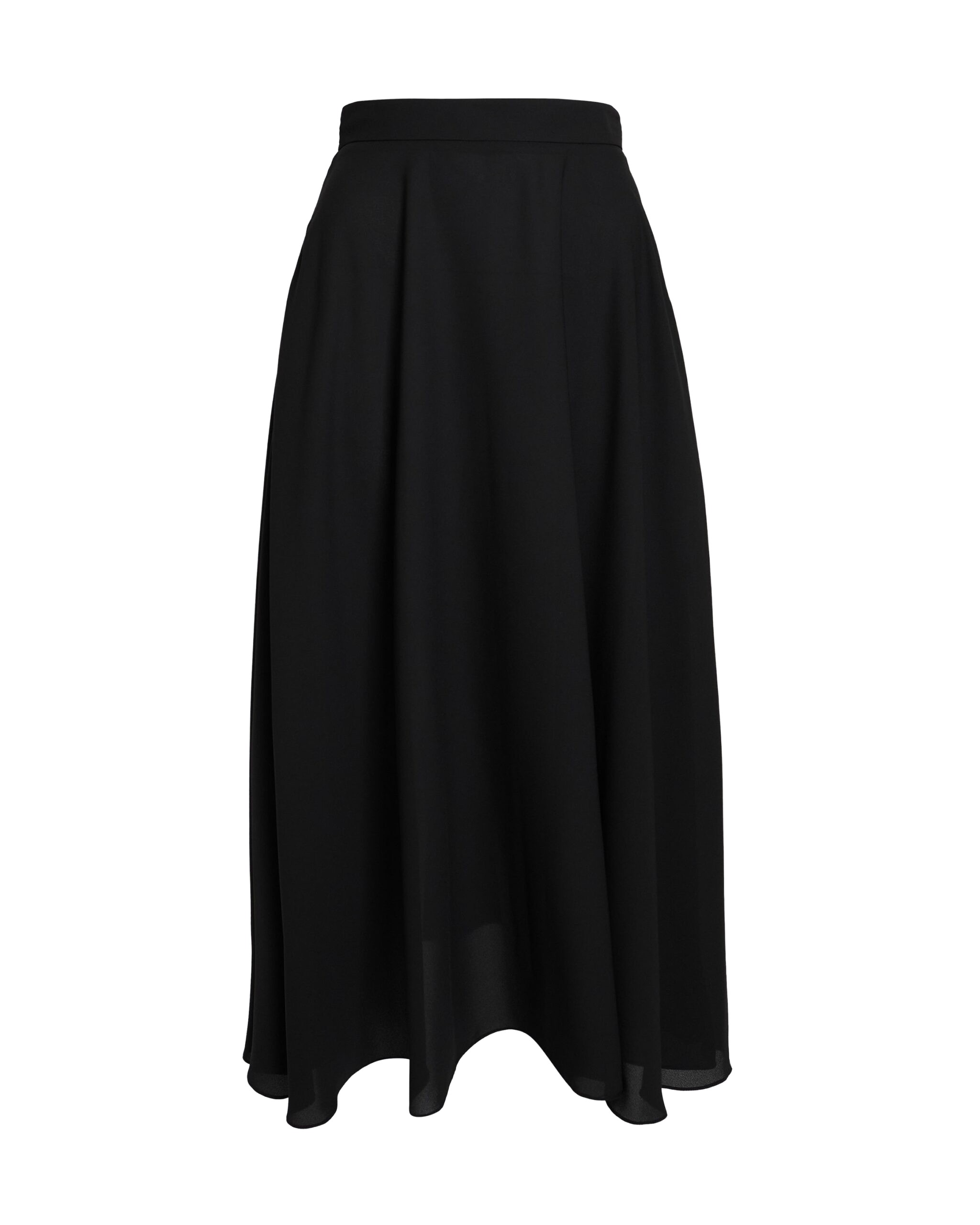 Safiyaa Miwa Skirt in Black - Safiyaa Skirts - Heavy Crepe Cape Gown - Shop at Luxury Shoes 