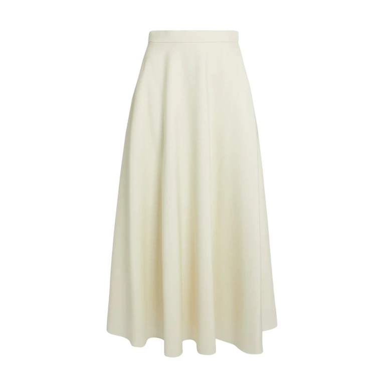 Safiyaa Miwa Skirt in Eggshell - Safiyaa Skirts - Heavy Crepe Cape Gown - Shop at Luxury Shoes 