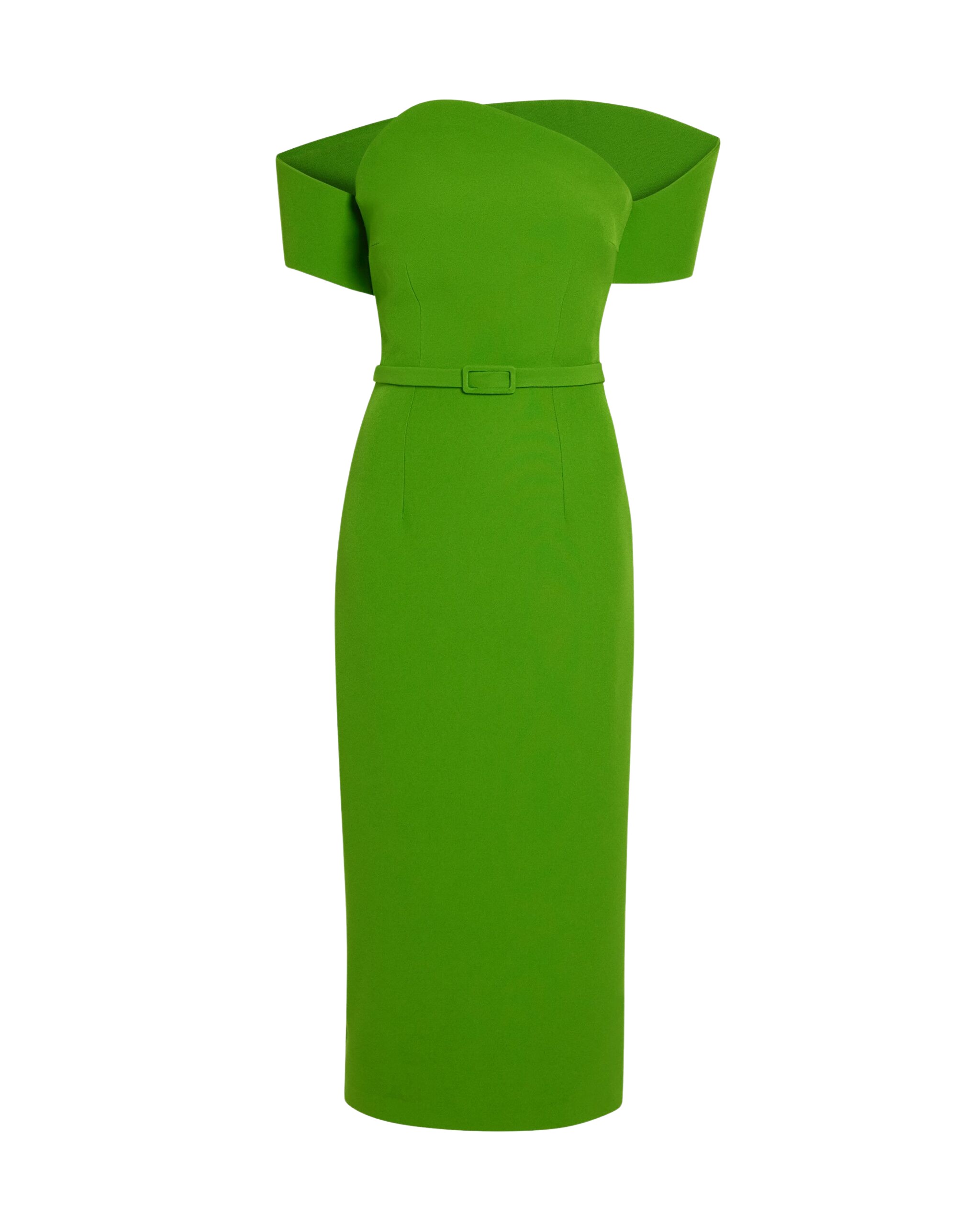 Safiyaa Raffaella Midi Dress in Verdant Green